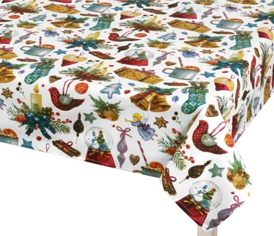 Obrázek produktu pro Ubrus VÁNOCE - 50x50 cm - Červená,Zelená,Bílá