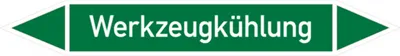Produktbild von Dreifke® Rohrleitungsetikett, Werkzeugkühlung | Folie selbstklebend | 187x26 ...