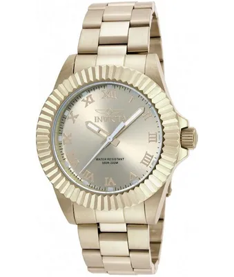 Zdjęcie produktu dla Invicta Pro Diver 16739 Zegarek Męski - Mechanizm Kwarcowy - Stal Nierdzewna ze Złotą Tarcza - 44 mm