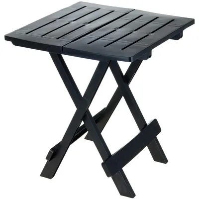 Produktbild von Klappbarer Gartentisch, schwarz, 44x44x50 cm