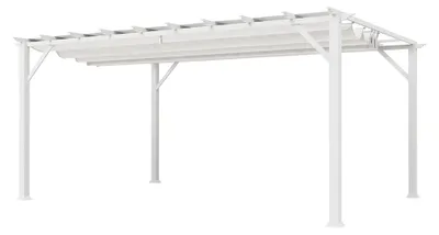 Produktbild von Paragon Outdoor Aluminium Pergola Florenz 1116 Weiß/Weiß 350x505x236 cm