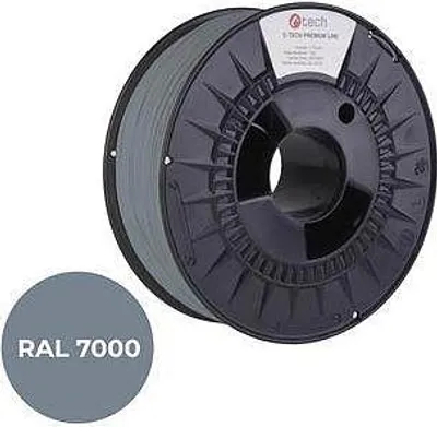 Obrázok produktu pre Tisková struna (filament) C-TECH PREMIUM LINE, PETG, veverčí šedá, RAL7000, 1,75mm, 1kg