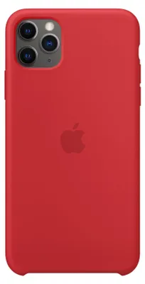 Image de Coque arrière en silicone Apple pour l'iPhone 11 Pro Max - (Product) Red