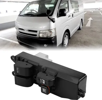 Produktbild von Fensterheberknopf, hochempfindlicher, risssicherer Hauptschalter 84820-26201, robuster Ersatz für HIACE KDH200R-RBMDY 2005–2013
