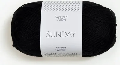 Produktbild von Sandnes Sunday 50g 1099 schwarz