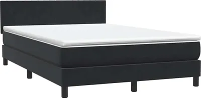 Productafbeelding van vidaXL Boxspringbed met matras, zwart, 160x210 cm, fluweel
