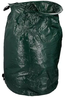Produktbild von KINZO Gartensack 120 L für Laub und Gartenabfälle, faltbar, mit Tragegriffen, schwarz