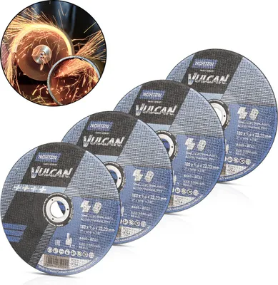 Produktbild von NORTON Trennscheibe 4er Set Sägeblatt 180 x 1,6 x 22,23 mm für Metalltrennsägen