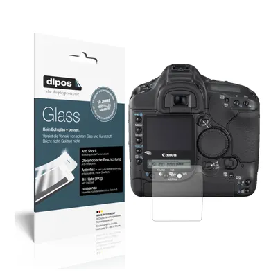 Produktbild von 2x Schutzfolie für Canon Eos 1DS Mark III matt - Anti-Shock 9H Folie dipos Glass Kunststoffglas