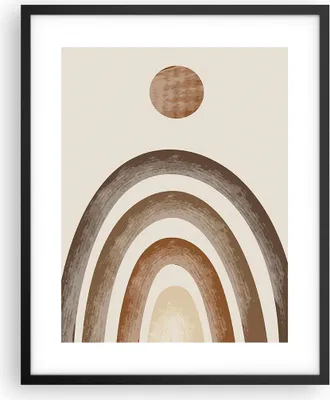 Produktbild von Gerahmtes Poster - Schwarzer Rahmen - Stück geometrisch Boho - 40x50 cm - Wand Bild - Wanddeko - Wandbilder - Kunstposter - Wandposter - Bilderrahmen - Bilder - Kunstdruck - P2BPA40x50-4841