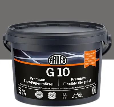 Produktbild von ARDEX G10 Premium Flex-Fugenmörtel Basalt 5kg Eimer