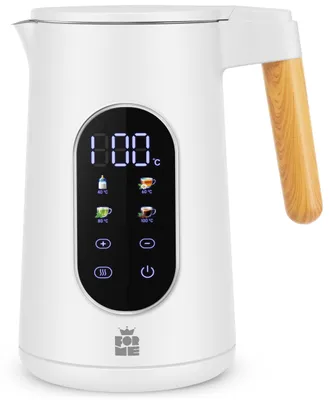 Immagine prodotto di Bollitore in acciaio inossidabile, capacità 1,7 litri, con selezione della temperatura da 40 a 100°C, display LED