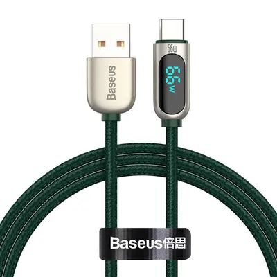 Obrázek produktu pro Kabel Baseus Display Usb na Usb-C, 66W, 1M (zelený)