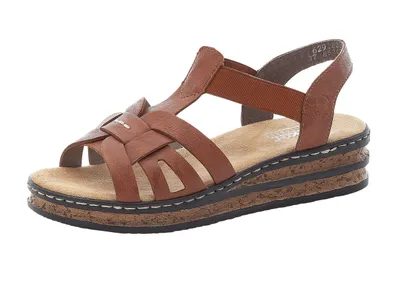 Produktbild von Rieker Damen Sandalen Slingback Sandaletten 62918-22, Größe:37 EU, Farbe:Braun