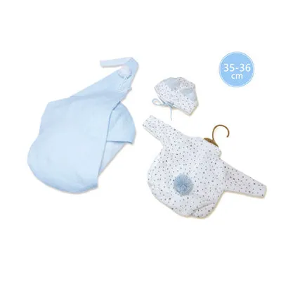 Produktbild von Lortens M635-65 Kleidung für Puppenbaby Neugeborene Größe 35-36 cm