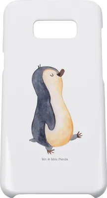 Produktbild von Mr. & Mrs. Panda Samsung Galaxy S8 plus Handyhülle  Pinguin marschieren - Weiß - Geschenk, Handy, Case, Pinguine, Familie, Schwester, Hülle, Cover, Bruder