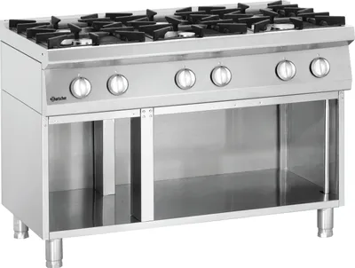 Produktbild von Bartscher Gasherd Serie 700, Modell 70060, Standgerät, 6 Kochstellen, 1200x700 mm