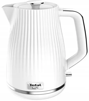 Zdjęcie produktu dla Czajnik elektryczny Tefal Loft, 2400W, pojemność 1,7L, obrotowa podstawa 360°, z filtrem