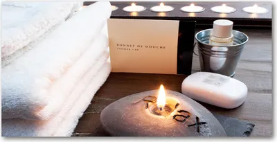 Produktbild von Tulup® Glas-Bild - 100x50 -Wandkunst - Wandbild hinter gehärtetem Sicherheitsglas  - Sonstige - Spa Seife Kerze - Mehrfarbig
