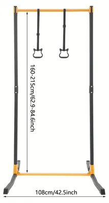 Obrázok produktu pre Hrazda na cvičenie, výškovo nastaviteľná, 160-215 cm, nosnosť 400 kg