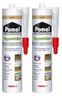Produktbild von Ponal Fugenfüller Parkett & Laminat, Kartusche, Eiche, 2x280ml