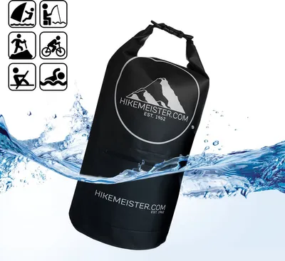 Produktbild von Hikemeister® Dry Bag 20 L – wasserdichte Tasche Packsack I Seesack, Rucksack für Schwimmen, Segeln, Surfen, Outdoor, Strand I Schwimmsack, Drybag, Packsack, Trockensack, Wetbag