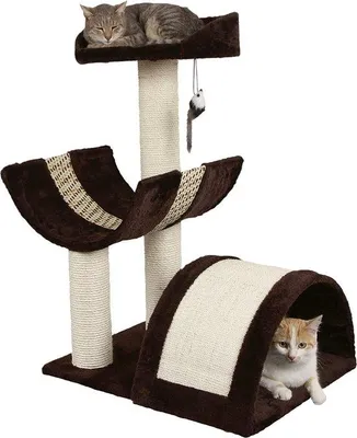 Produktbild von Kletterbaum für Katzen - Katzen Spielzeug - Holz - 120 cm - Mehrfachstange