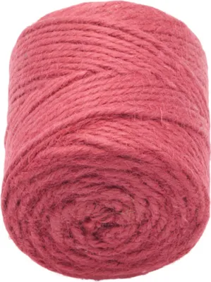 Produktbild von Jutegarn - Spule - Spule 200g , ca. 60 m , Durchmesser 3,5 mm - Rot