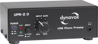Produktbild von Dynavox USB-Phono-Vorverstärker UPR-2.0 schwarz