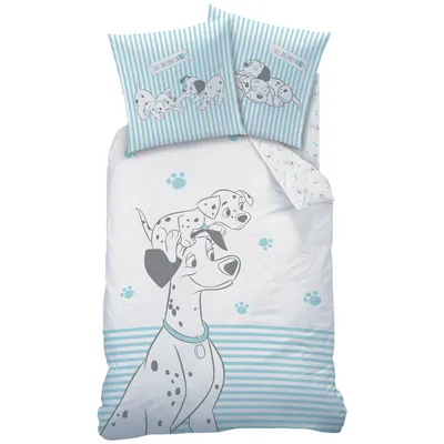 Produktbild von Disney 101 Dalmatiner Bettbezug, Together - 140 x 200 cm + 63 x 63 cm - Baumwolle