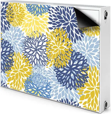 Produktbild von Magnet Heizkörperverkleidung Heizkörper-Abdeckung Heizung Heizkörper 110x60 cm  - Blumen, Chrysanthemen