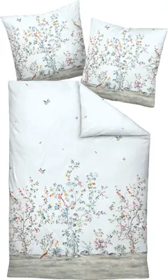 Produktbild von Janine Design Mako-Satin Bettwäsche-Garnitur MILANO 45067 Farbe mineralblau jadehauch Größe 135x200 + 80x80cm AL