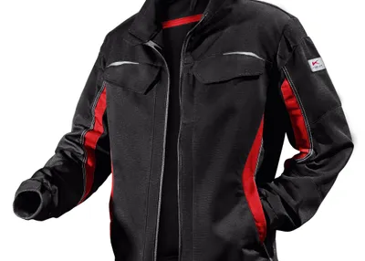 Produktbild von Kübler Pulsschlag Jacke schwarz/mittelrot Gr. 52