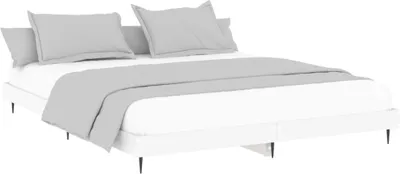 Produktbild von "Winterschlussverkauf "Bettgestell - CLORIS - Doppelbett - Robust und langlebig - Weiß 140x200 cm - Einfache Montage -  Holzwerkstoff - DEMöbel7418069