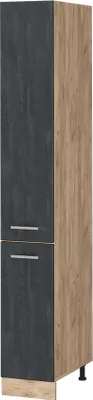 Produktbild von Apothekerschrank Vicco R-Line Schwarz Beton 30 cm, Model 47567