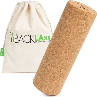 Produktbild von Faszienroller-Set aus Kork mit Faszienroller, Rückenroller und Wirbelsäulenroller zur Muskelregeneration, Massage und Entspannung