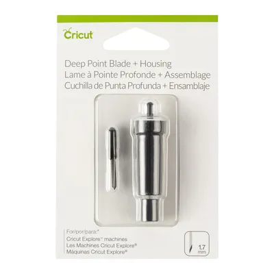 Produktbild von Cricut Deep-Point Blade + Housing, Schwarz, Cricut Maker Cricut Explore