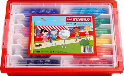 Obrázek produktu pro Vláknový fix - STABILO power - F028144N - 144 ks box - 12 různých barev