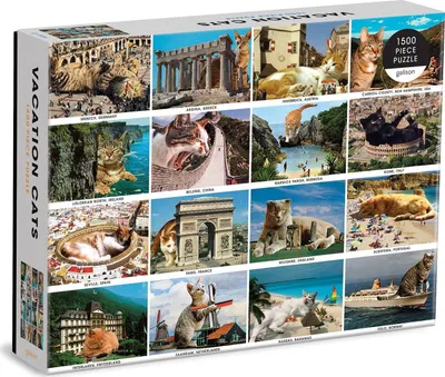 Immagine prodotto di Vacation Cats 1500 Piece Puzzle – Lingua: Inglese