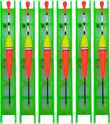 Imagen del producto de Conjunto de 15 piezas: flotadores para pesca y plomos, ligeros, de colores, ideales para la pesca de truchas