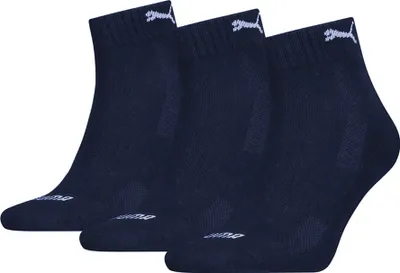 Produktbild von 3er Pack PUMA Cushioned Quarter Socken Uni navy 43-46