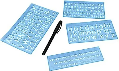 Produktbild von Schriftschablone Schablonen-Set 5, 10 und 20 mm WEDO®