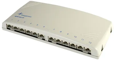 Produktbild von Telegärtner Modular Patch Verteiler Kat.6A 12 x RJ45