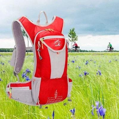 Produktbild von Famanu Trinkrucksack mit Trinkblase 2L, Fahrradrucksack 25L, für Ski, Laufen, Wandern, Radfahren, unisex