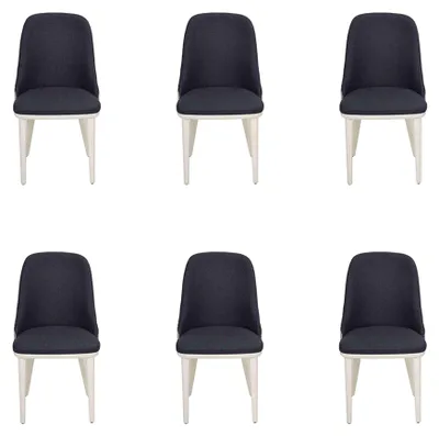 Obrázek produktu pro Jídelna Vícebarevné 6x židle Moderní židle do jídelny design