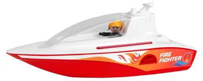 Produktbild von Lena BOAZZ Feuerwehrboot 36 cm, Spielzeugboot für Kinder ab 2 Jahren, Rot