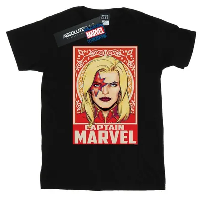 Immagine prodotto di Marvel - T-shirt da uomo "Captain Marvel Ornament" BI42921 (XL) (nero)