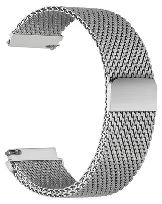Immagine prodotto di Bracciale magnetico regolabile in metallo, 18 mm, argento