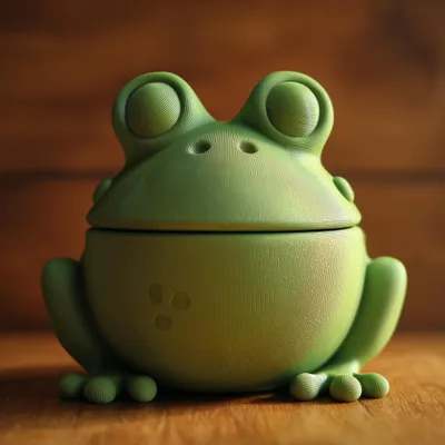 Frosch-Tierurne mit Deckel – Decords Gedenkurne, Produktansicht 1