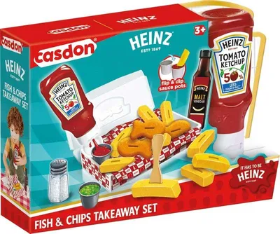 Produktbild von Casdon Spielzeug Fish & Chips Imbissset Heinz - Rollenspiel